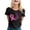 Black, variant on Womens Athletic Tops Women's T-Shirts Stylish Printed Short Sleeve O Neck Top for Everyday Casual Wear White XXL