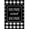 thumbnail image 3 of Briarwood Lane Home Sweet Home Checkered Spring House Flag, 3 of 4