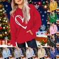thumbnail image 4 of Mercatoo Youth Girls Prepp1 Hoodies Oversized Cute Heart Graphic Pullover Valentines Day Sweatshirt Kids Trendy Long Sleeve Shirt, 4 of 6