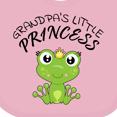 thumbnail image 4 of Inktastic Grandpa's Little Princess Cute Frog Girls Baby Bib, 4 of 4