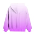 thumbnail image 5 of JUMEYU Cute Tops for Teen Girls Girls Sweatshirt Casual Girls Hoodies Basic Pullover Hooded Sweatshirt Hoodie for Girls Size 9-10 (Purple,9-10 Years), 5 of 6