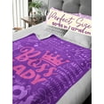 thumbnail image 5 of Boss Lady Gifts from Employees, Flannel Plush Blankets (50*60) Office Gift for Women on Boss Day, Birthday, Christmas, Retirement, Fuzzy Soft Bed Blankets-Boss Lady-Purple, 5 of 6