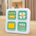 thumbnail image 1 of 5 In 1 Finger Busy Board Children's Puzzle Toy Fine Action Exercise Toy Boys And Girls Holiday Birthday Gift Green And P-ink Cubes, 1 of 6