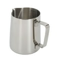 thumbnail image 4 of Jarra de acero inoxidable con forma de flor para hacer espuma de café, con boca puntiaguda, para cafetería casera, 350 ml, color natural, 4 of 14