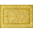 thumbnail image 1 of Ahgly Company Machine Washable Indoor Rectangle Persian Yellow Traditional Area Rugs, 7' x 10', 1 of 4