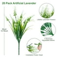 thumbnail image 5 of Scidweet 20 Bundles Artificial Lavender Plants Outdoors, Fake Flowers Faux Plant Spring Summer Decoration for Home Garden, White, 5 of 6