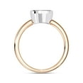 thumbnail image 4 of AFFY Solitaire Anniversary Wedding Rings for Women Center 7MM Cushion Cut Lab Created Moissanite Engagement Ring Jewelry Gift for Her In 14K Rose Gold Over Sterling Silver Size 7.5, 4 of 6