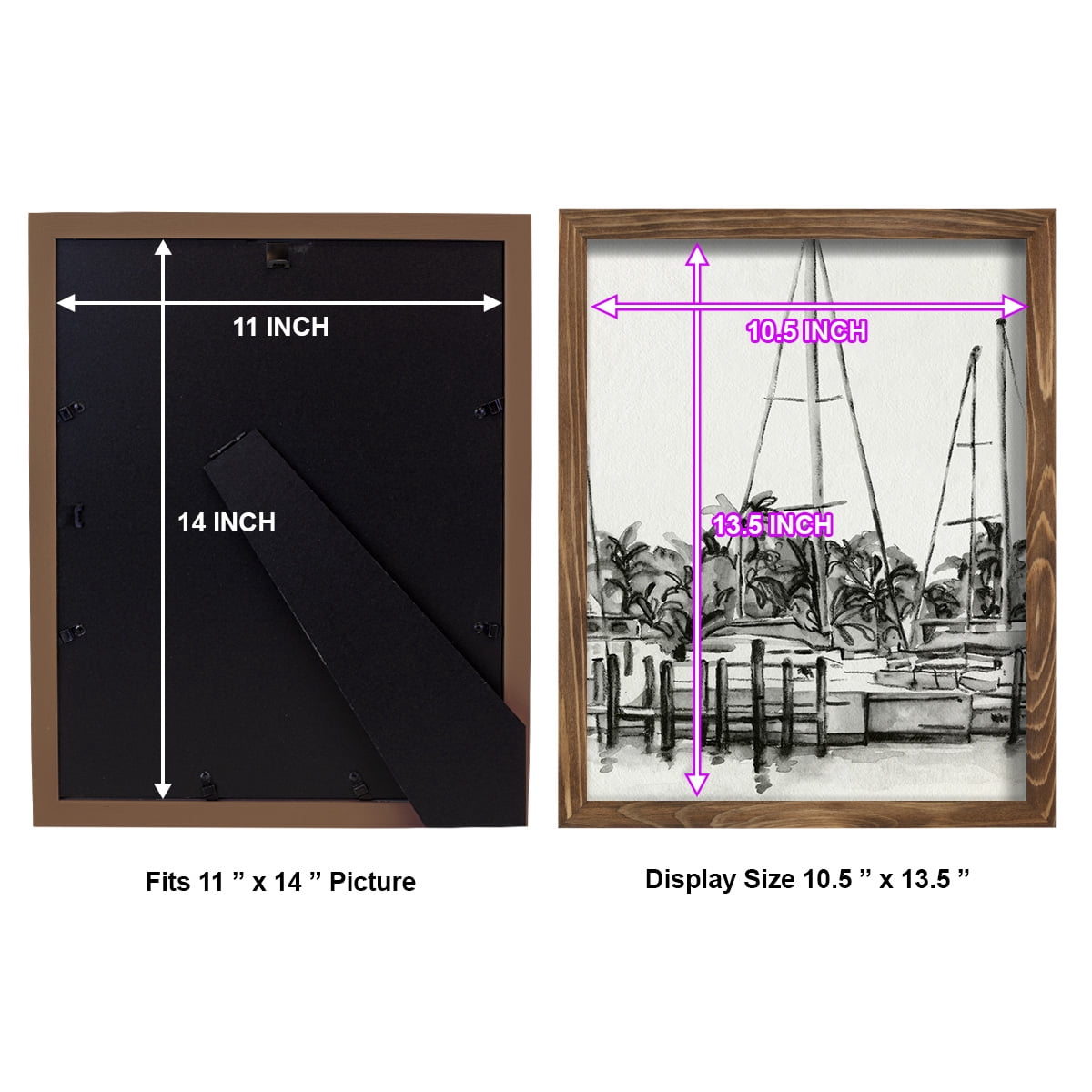 Neutral Tropics I - Framed Print w/glass - Walnut