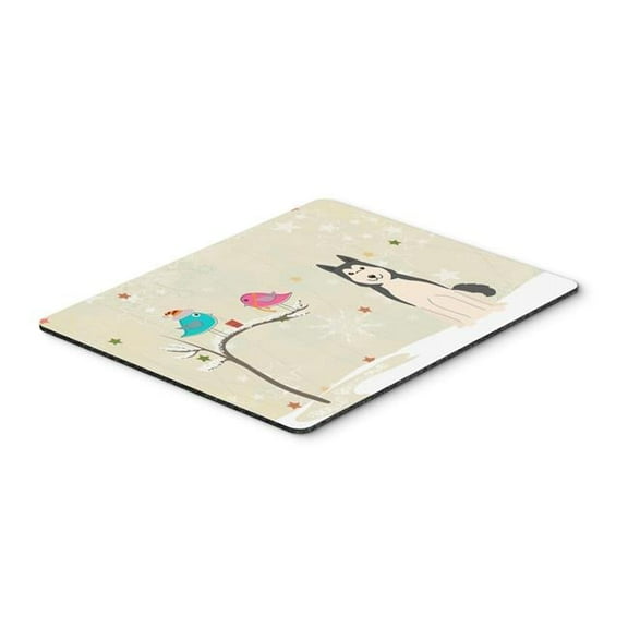 Carolines Treasures  Christmas Presents Between Friends West Siberian Laika Spitz Mouse Pad - Hot Pad or Trivet