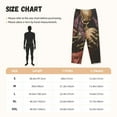 thumbnail image 4 of Lsque Eerie Skull Holding Another Print Women's Pajama Pants, Lounge Pant - Comfortable Home Wear,Elastic Waistband, Stylish Design-Small, 4 of 9