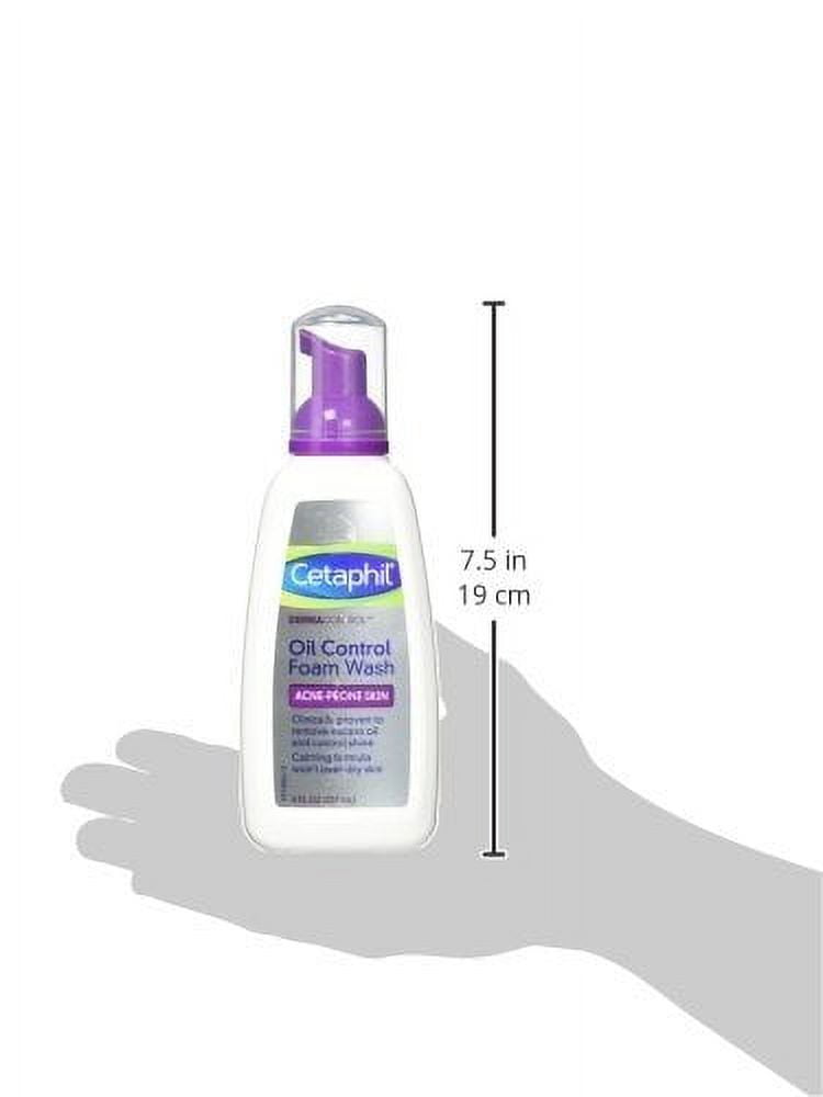 Cetaphil  Dermacontrol Oil Removing Foam Wash, Face Wash For Oily Skin, 8 Oz 2 Pack