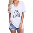 thumbnail image 3 of Be Kind - Women's Tee in White, 3 of 3