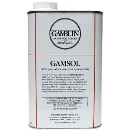 UPC: 0729911000922 | Gamblin Gamsol Odorless Mineral Spirits 33.8 Oz Bottle