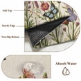 thumbnail image 6 of Round Area Rugs Collection 4 Ft, Spring Floral Non-Slip Residential Carpet, Watercolor Lavender Daisy Butterflies Beige Indoor Crawling Mats Runner Rugs for Living Room/Dining Room/Bedroom, 6 of 8