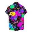 thumbnail image 6 of Wrtxtat Men's Hawaiian Shirts Lapel Short Sleeve Full Button Down Novelty Cruise Holiday Shirts Summer Holiday Vacation Beach Party Shirts Multicolor XXL, 6 of 6