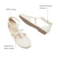 thumbnail image 5 of Girls' Dress Flats with Ankle Strap & Cushioned Heel for Casual or Formal Wear, 5 of 6