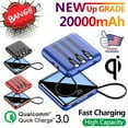 thumbnail image 1 of Power Bank 20000mAh Portable Charger, Fast Charging LED Display External Battery Pack for Cell Phone, 1 of 8