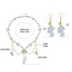 thumbnail image 3 of Elegant Earrings Chain Necklace with Flower Pendant Choker Charm Fashion Jewelry Gift Accessory for Women and Girls, 3 of 4