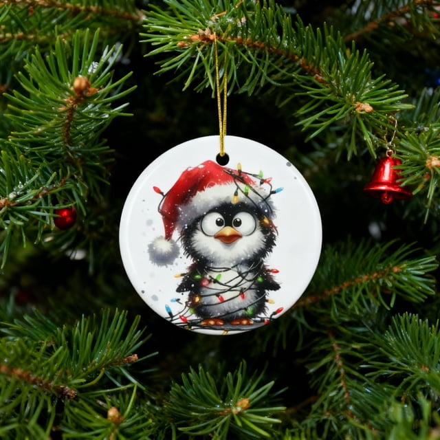 Adorno Navideño de Animales Del Bosque de 8 Cm | Colgante Navideño de Acrílico | Decoración Caprichosa de Animales Del Bosque | Regalo Ideal para Coronas, Guirnaldas y Centros de Mesa