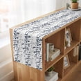 thumbnail image 6 of Table Runners 60 Inches Long Dress Scarves, Dark Blue Grey Botanical Farmhouse Kitchen/Dining Table Runner, Small Coffee Tablerunners, Spring Floral Summer Farmhouse 13x60 Inch, 6 of 9
