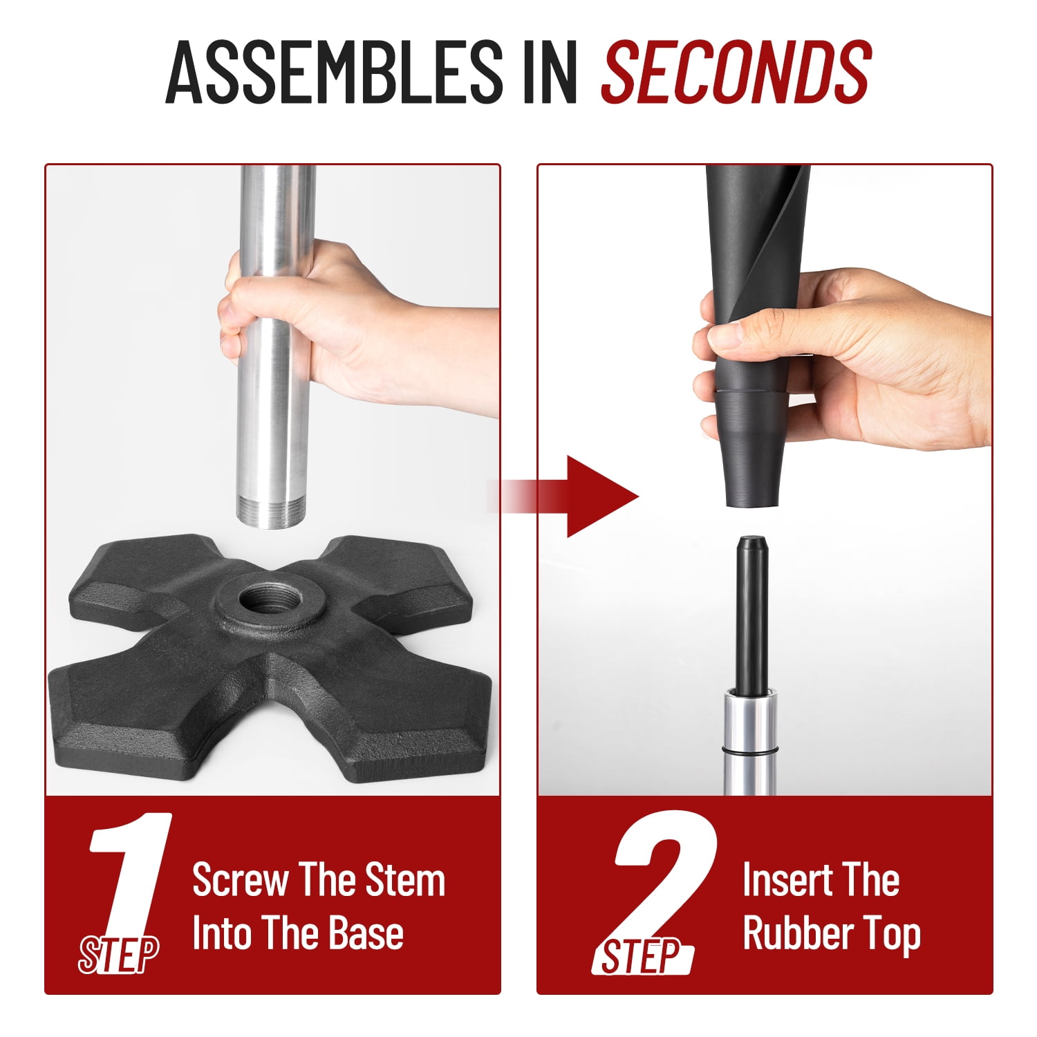 CureCalor Baseball Batting Tee, Adjustable 24" to 46" Heavy Duty Hitting Tee for Baseball & Softball