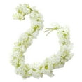 thumbnail image 2 of Clearance Flower Garland 5.9FT Artificial Oriental Cherry Flowers with Green Leaves Hanging Floral Garland for Backdrop Wedding Wall Arch Christmas Room Party Table Decor Champagne Spring Home Decor, 2 of 9