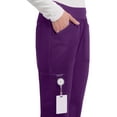 thumbnail image 4 of Cherokee Workwear Revolution Women's Scrubs Pant Mid Rise Straight Leg Pull-On WW110, 4 of 10