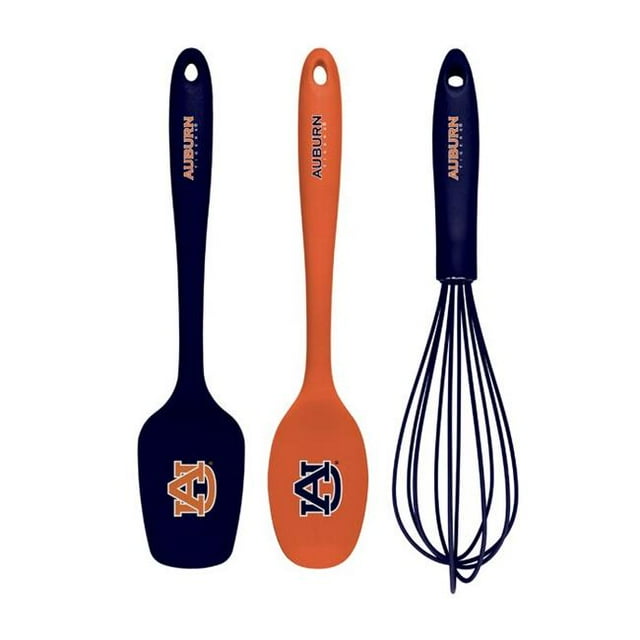 Collection KUSAU0601 NCAA Auburn Tigers Ensemble d'Ustensiles de Cuisine - 3 Pcs