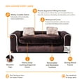 thumbnail image 5 of Moots Furry Pet Sofa Lounge Chocolate, Large, 5 of 8