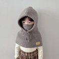 thumbnail image 2 of Gorro de punto para bebé, niño y niña, pasamontañas súper cálido a prueba de viento, gorro Boonets de invierno, 2, 3, 4, 5, 6, 7 y 8 años, envío gratuito, 2 of 4