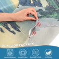 thumbnail image 5 of Yayeee Kitchen Curtains Tier Set of 2 Light Filtering 57"x24" Over Sink Window Panels, Retro Mountain, 5 of 7