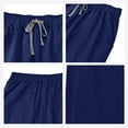 thumbnail image 3 of Tawop Work Pants for Women Multiple Pockets Nurses Pants Straight Leg Drawstring Work Pants Workwear, 3 of 7