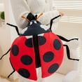 thumbnail image 4 of Funny Cartoon Insect Plush Backpack Stuffed Bee Ladybug Plush Backpack Soft Animal Adjustable Shoulder Strap Bag, 4 of 7