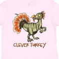 thumbnail image 4 of Inktastic Clever Turkey Thanksgiving Dinosaur Boys or Girls Toddler T-Shirt, 4 of 5