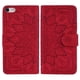 thumbnail image 1 of For iPhone 16e Case PU Leather Wallet Flip Phone Cover Flower Imprinted - Black, 1 of 5