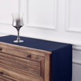 thumbnail image 3 of Solino Chemin de Table Bleu Marine 36 Pouces - 100 % Lin Pur, Idéal pour Coiffeuse et Tables Basses - Fête des Pères, Été - Fête, 3 of 6