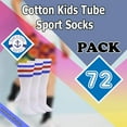 thumbnail image 4 of Yacht & Smith 14 Inch Wholesale Kids Tube Socks, Cotton Bulk Sport Socks Size 4-6, 4 of 7