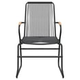 thumbnail image 4 of vidaXL 5 Piece Garden Dining Set Black PVC Rattan, 4 of 8
