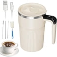 thumbnail image 1 of Self Stirring Mug | 400ml Rechargeable Automatic Mixer Cup,Portable Stirring Mug Lid,for Home, Travel, Vacation, Office, School, Apartment, Hot Chocolate, Milk, 1 of 9