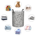 thumbnail image 5 of KLL Silver Glitter Waterproof Foldable Laundry Hamper Bucket with Handles for Storage Bin,Kids Room,Home Organizer (Medium ), 5 of 7