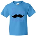 thumbnail image 3 of Inktastic I'm the Little Mister with Mustache Youth T-Shirt, 3 of 5