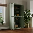 thumbnail image 4 of Palace Imports 100% Solid Wood Kitchen Pantry Storage Cabinet with Doors and Adjustable Shelves, Sage, 4 of 8