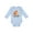 AE-Light Blue, variant on My Great Grandma Loves Me Fox Boys or Girls Long Sleeve Baby Bodysuit