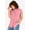 Salmon Rose, variant on Women's Plus Size Extended Plus Size Seersucker Shirt