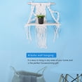 thumbnail image 3 of Boho Macrame Wall Hanging Shelf Handmade Woven Tassel Tapestry Rack Wood Floating Storage Hanger for Home Wall Decor, 3 of 10