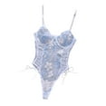 thumbnail image 1 of Conjunto de lencería para mujer VISgogo Traje de una pieza bordado de encaje Sexy, 1 of 6