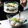thumbnail image 3 of Bewildely Ensaladera de cristal creativa, ensaladera de cristal transparente con asa, cuenco de cristal Binaural resistente al calor, cuenco de postre de Barra de herramientas No.2 Bewildely HA027914-02, 3 of 6