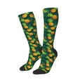 thumbnail image 2 of Haiem Pineapples with Palm Leaves Socks, Funny Novelty Crazy Design Cotton Socks Sports Socks Knee High Socks For Men, Women,1Pairs - Gift For Working Friends, 2 of 9