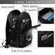 thumbnail image 4 of Balery Gold Pattern Skull Mochila con carga USB para hombre y mujer - Mochila impermeable y antirrobo para laptop con puerto USB para viajes, trabajo, 4 of 7