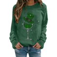 thumbnail image 1 of toraway Sweat à Capuche pour Femmes Motif Mignon Col Rond Manches Longues Sweat-Shirts Décontractés Haut Mignon Manches Longues Mode Ample S, 1 of 4